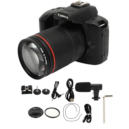 RONHAN Camera, D5 F=2.7 2.95mm 4K 64MP 16X Zoom Digital Camera HD Night Vision, 62mm Macro Lens 120° Wide Angle Video Camera with Fill Light & Microphone, WiFi Interconnection